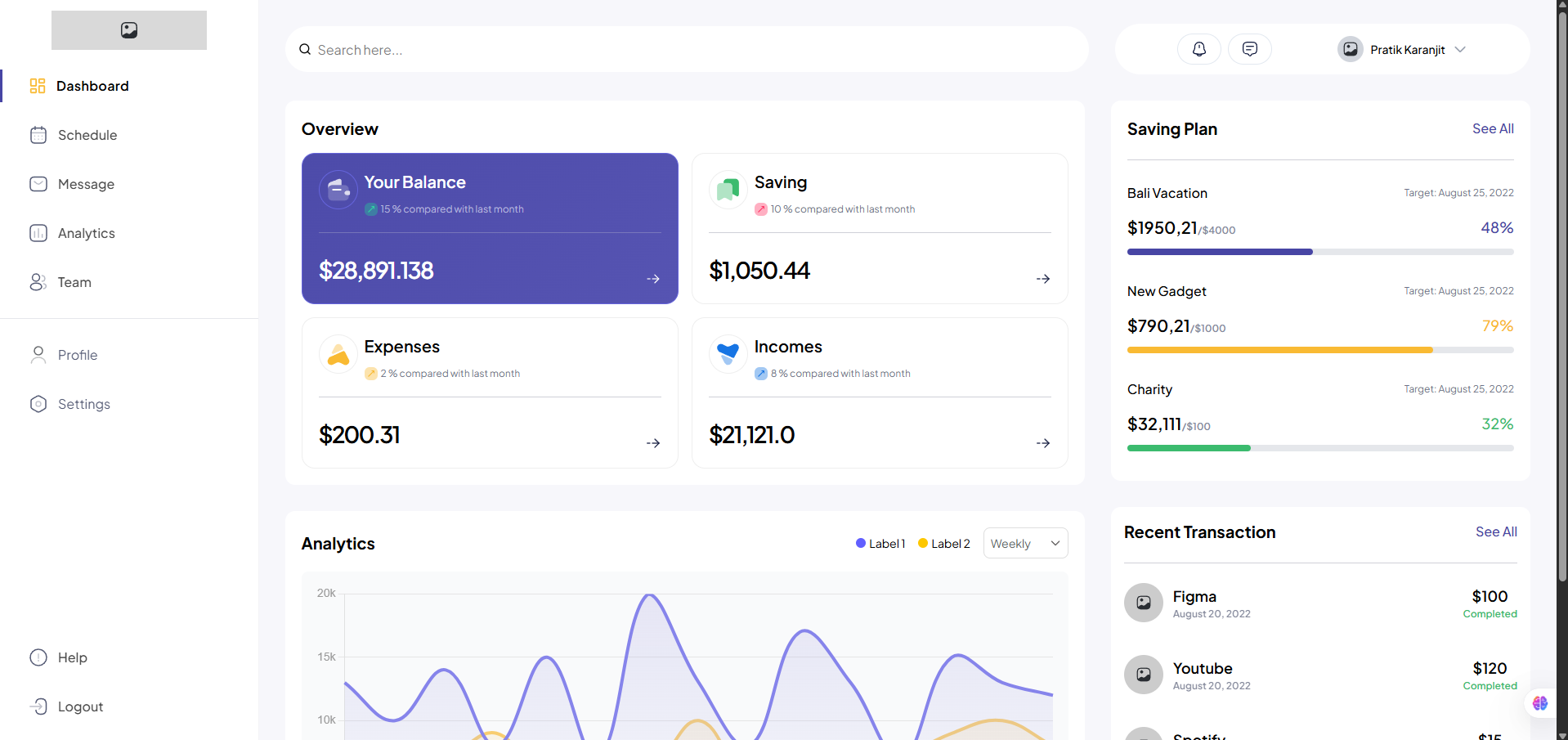 Finance Dashboard
